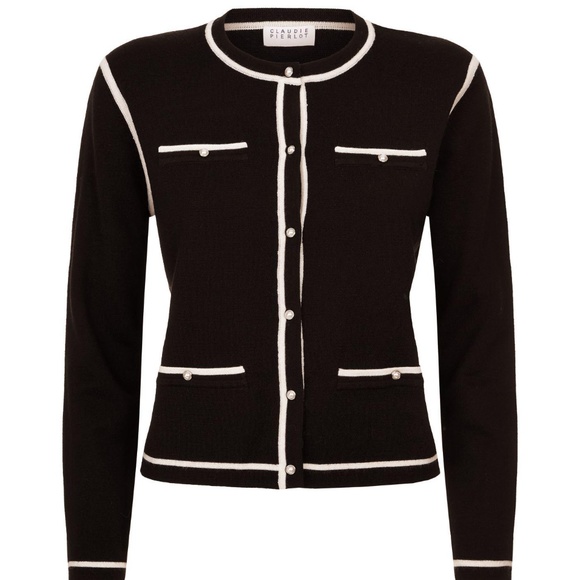 CLAUDIE PIERLOT Meoni Cardigan Sz 2=M - Picture 4 of 11